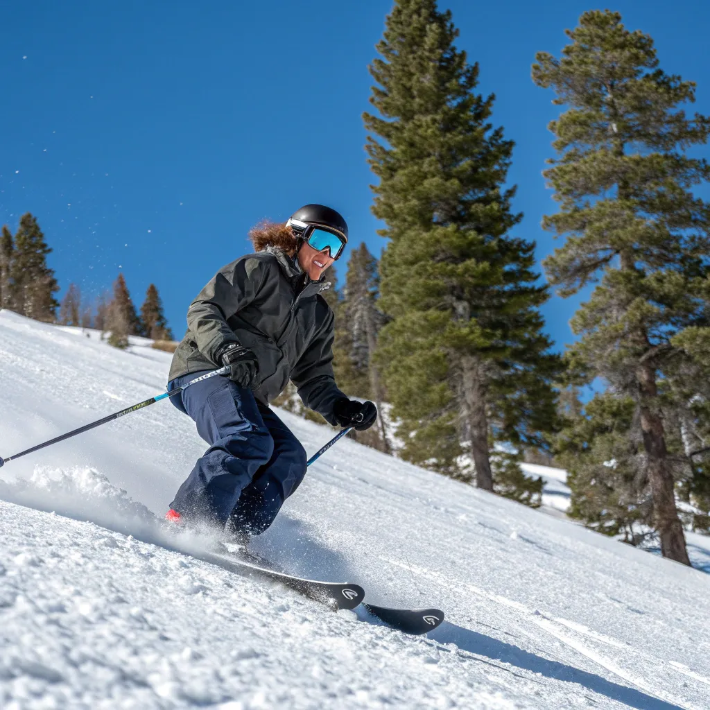 Alex enjoying his ski adventure